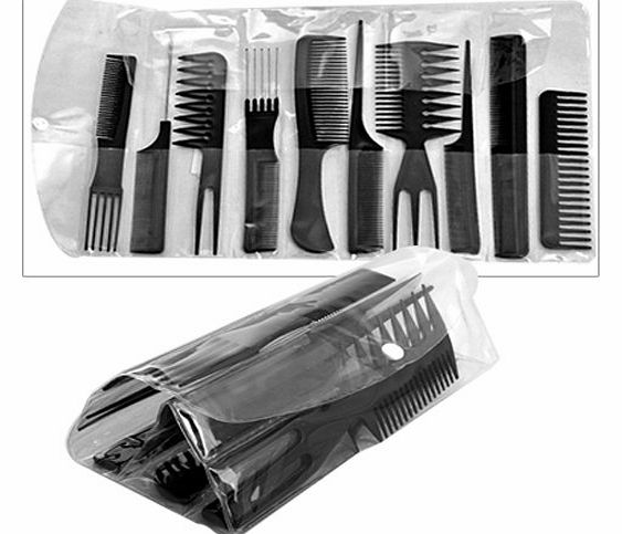 Set 10 Professional Hair Styling Hairdressing Comb New [Personal Care]